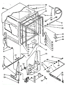 Tub parts for Whirlpool Dishwasher DU7400X5-0 from AppliancePartsPros.com