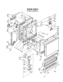 03 - Door parts for Whirlpool Dishwasher DU7900XL0 from AppliancePartsPros.com