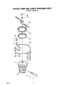 05 - Heater, Pump And Lower Sprayarm parts for Whirlpool Dishwasher DU7900XL0 from AppliancePartsPros.com