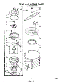 05 - Pump And Motor parts for Whirlpool Dishwasher SHU30011 from AppliancePartsPros.com
