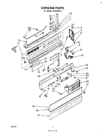 04 - Console parts for Whirlpool Dishwasher SHU99041 from AppliancePartsPros.com