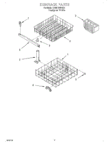 06 - Dishrack parts for Whirlpool Dishwasher DU801DWGQ1 from AppliancePartsPros.com
