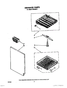04 - Dishrack parts for Whirlpool Dishwasher SHU30041 from AppliancePartsPros.com