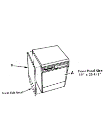 Dishwasher Panels parts for Whirlpool Dishwasher DU7400X5-0 from AppliancePartsPros.com