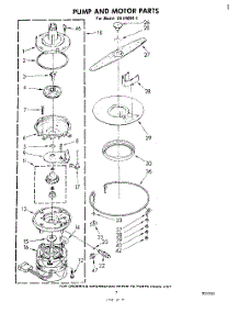 05 - Pump And Motor parts for Whirlpool Dishwasher SHU40041 from AppliancePartsPros.com