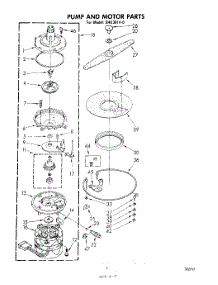 05 - Pump And Motor parts for Whirlpool Dishwasher SHU30140 from AppliancePartsPros.com