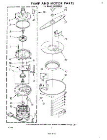 04 - Pump And Motor parts for Whirlpool Dishwasher SHU90002 from AppliancePartsPros.com