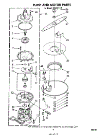 05 - Pump And Motor parts for Whirlpool Dishwasher SHU30141 from AppliancePartsPros.com