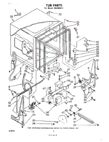 02 - Tub , Literature And Optional parts for Whirlpool Dishwasher SHU90041 from AppliancePartsPros.com
