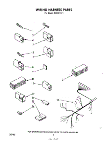 06 - Wiring Harness parts for Whirlpool Dishwasher SHU30141 from AppliancePartsPros.com