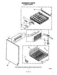 05 - Diskrack parts for Whirlpool Dishwasher SHU90041 from AppliancePartsPros.com