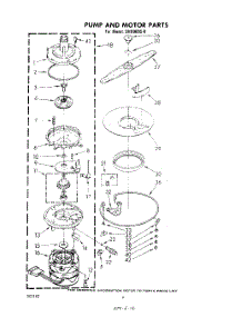 04 - Pump And Motor parts for Whirlpool Dishwasher SHU90050 from AppliancePartsPros.com