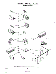 06 - Wiring Harness parts for Whirlpool Dishwasher SHU90041 from AppliancePartsPros.com