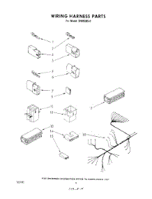 06 - Wiring Harness parts for Whirlpool Dishwasher SHU90050 from AppliancePartsPros.com