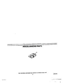 07 - Miscellaneous parts for Whirlpool Dishwasher DU8500XX1 from AppliancePartsPros.com