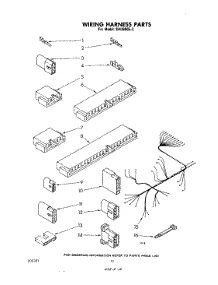 07 - Wiring Harness parts for Whirlpool Dishwasher SHU99052 from AppliancePartsPros.com
