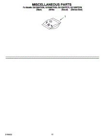 12 - Miscellaneous Parts parts for Whirlpool Dishwasher GU1500XTKQ0 from AppliancePartsPros.com