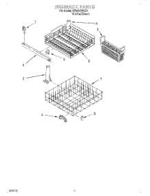 06 - Dishrack parts for Whirlpool Dishwasher DP840DWGX1 from AppliancePartsPros.com
