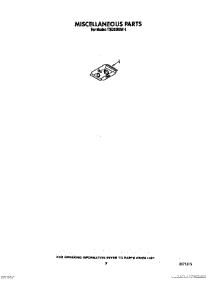 08 - Miscellaneous, Lit / Optional parts for Whirlpool Dishwasher TUD3000W1 from AppliancePartsPros.com