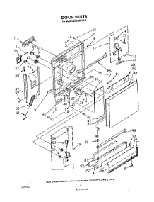03 - Door parts for Whirlpool Dishwasher DU9000XR9 from AppliancePartsPros.com