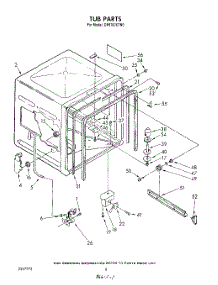 04 - Tub , Literature And Optional parts for Whirlpool Dishwasher DP8700XTN0 from AppliancePartsPros.com