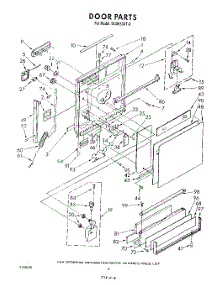 03 - Door parts for Whirlpool Dishwasher DU8950XT0 from AppliancePartsPros.com