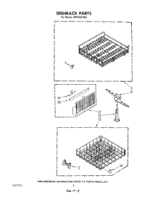 05 - Dishrack parts for Whirlpool Dishwasher DP8700XTN0 from AppliancePartsPros.com