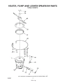 04 - Heater, Pump And Lower Spray Arm parts for Whirlpool Dishwasher DU8950XT0 from AppliancePartsPros.com