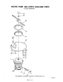 06 - Heater, Pump, And Lower Spray Arm parts for Whirlpool Dishwasher DP8700XTN0 from AppliancePartsPros.com