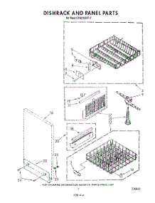 05 - Dishrack And Panel parts for Whirlpool Dishwasher DU8950XT0 from AppliancePartsPros.com