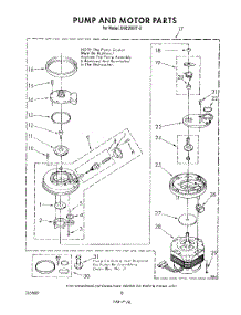 06 - Pump And Motor parts for Whirlpool Dishwasher DU8950XT0 from AppliancePartsPros.com