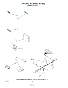 06 - Wiring Harness parts for Whirlpool Dishwasher DU7216XS0 from AppliancePartsPros.com