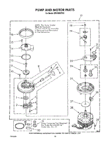 07 - Pump And Motor parts for Whirlpool Dishwasher DP8700XTN3 from AppliancePartsPros.com