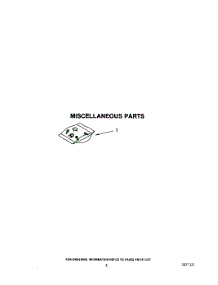 05 - Miscellaneous, Lit / Optional parts for Whirlpool Dishwasher TUD2000W3 from AppliancePartsPros.com