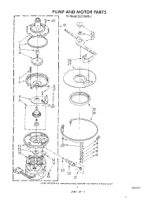 05 - Pump And Motor parts for Whirlpool Dishwasher DU7216XS3 from AppliancePartsPros.com