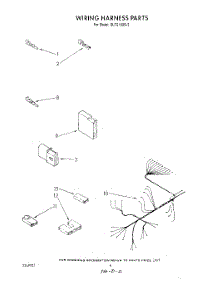 06 - Wiring Harness parts for Whirlpool Dishwasher DU7216XS3 from AppliancePartsPros.com