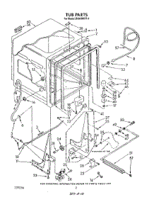 02 - Tub , Literature And Optional parts for Whirlpool Dishwasher DU8500XT4 from AppliancePartsPros.com