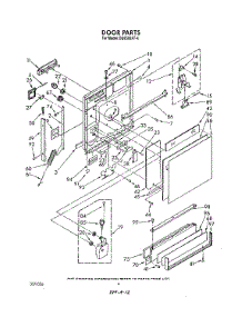 03 - Door parts for Whirlpool Dishwasher DU8500XT4 from AppliancePartsPros.com