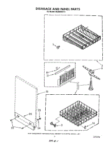 05 - Dishrack And Panel parts for Whirlpool Dishwasher DU8500XT4 from AppliancePartsPros.com