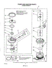 06 - Pump And Motor parts for Whirlpool Dishwasher DU8500XT4 from AppliancePartsPros.com