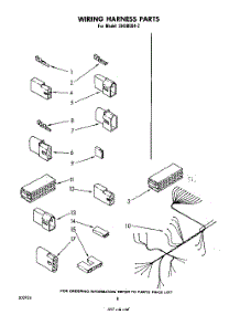 06 - Wiring Harness parts for Whirlpool Dishwasher SHU80042 from AppliancePartsPros.com