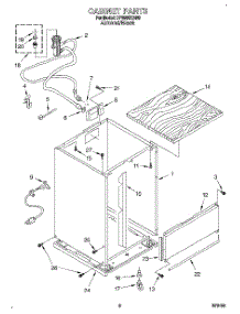 06 - Cabinet, Optional parts for Whirlpool Dishwasher DP8500XBN0 from AppliancePartsPros.com