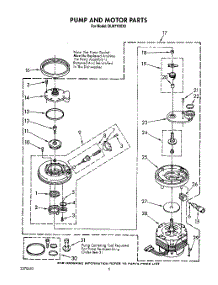 05 - Pump And Motor parts for Whirlpool Dishwasher DU8770XX0 from AppliancePartsPros.com