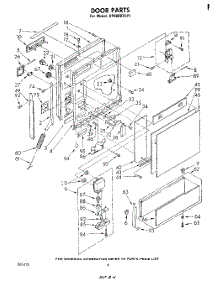 03 - Door parts for Whirlpool Dishwasher DP6880XLP1 from AppliancePartsPros.com