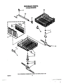 06 - Dishrack, Lit / Optional parts for Whirlpool Dishwasher DP8700XXN0 from AppliancePartsPros.com