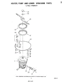 06 - Heater, Pump And Lower Spray Arm parts for Whirlpool Dishwasher DP6880XLP1 from AppliancePartsPros.com