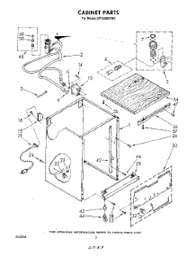 02 - Cabinet parts for Whirlpool Dishwasher DP1098XRW0 from AppliancePartsPros.com