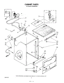 02 - Cabinet parts for Whirlpool Dishwasher DP3840XPN2 from AppliancePartsPros.com