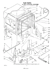 02 - Tub parts for Whirlpool Dishwasher DU2916XM0 from AppliancePartsPros.com