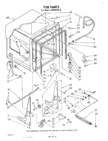 02 - Tub , Literature And Optional parts for Whirlpool Dishwasher DU3003XL0 from AppliancePartsPros.com